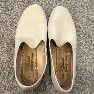 Sabah Baja White Handmade In Turkey Flat Leather Loafers Sabah Sz 41  US 9-9.5